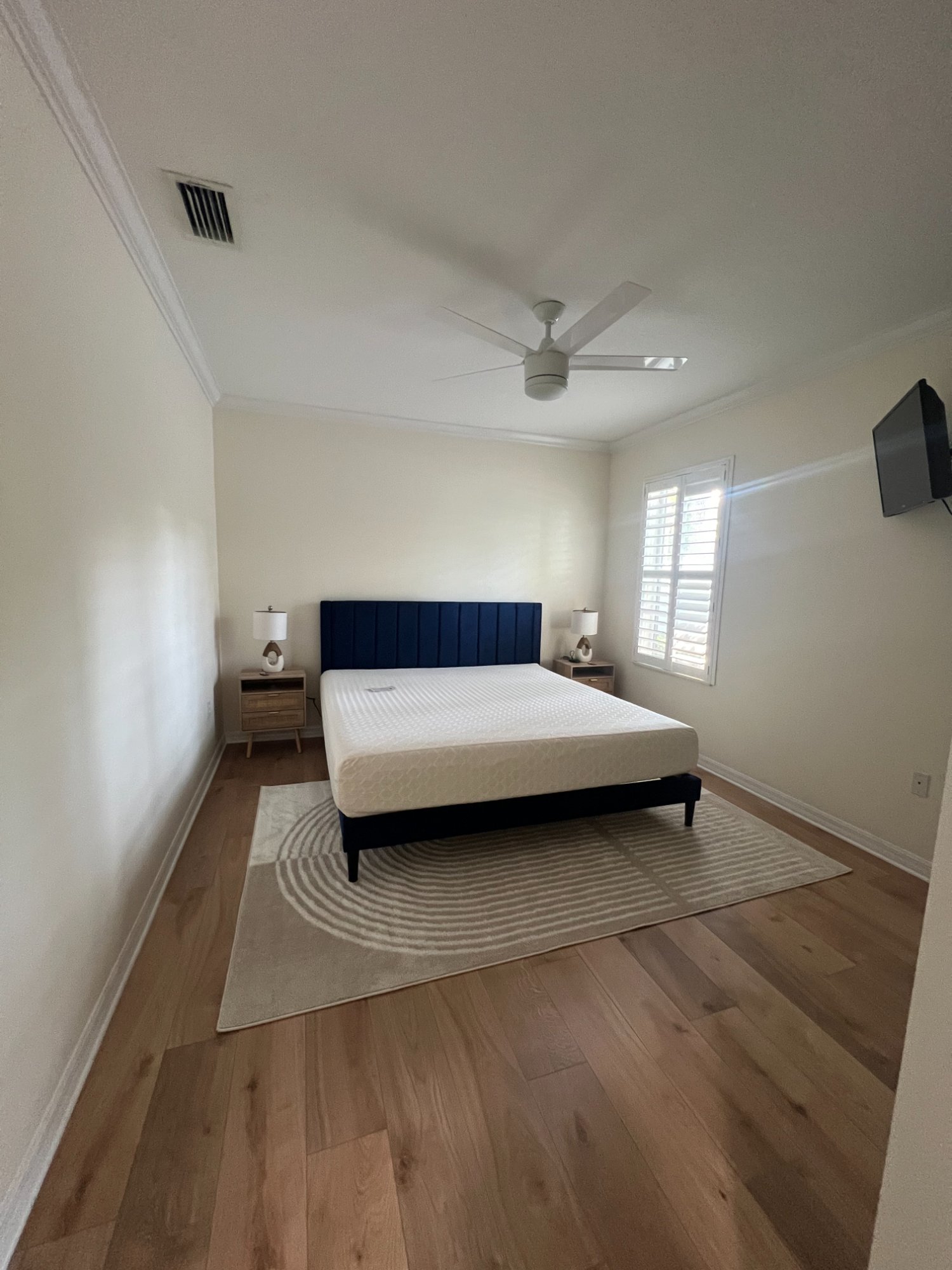 LVP flooring bedroom