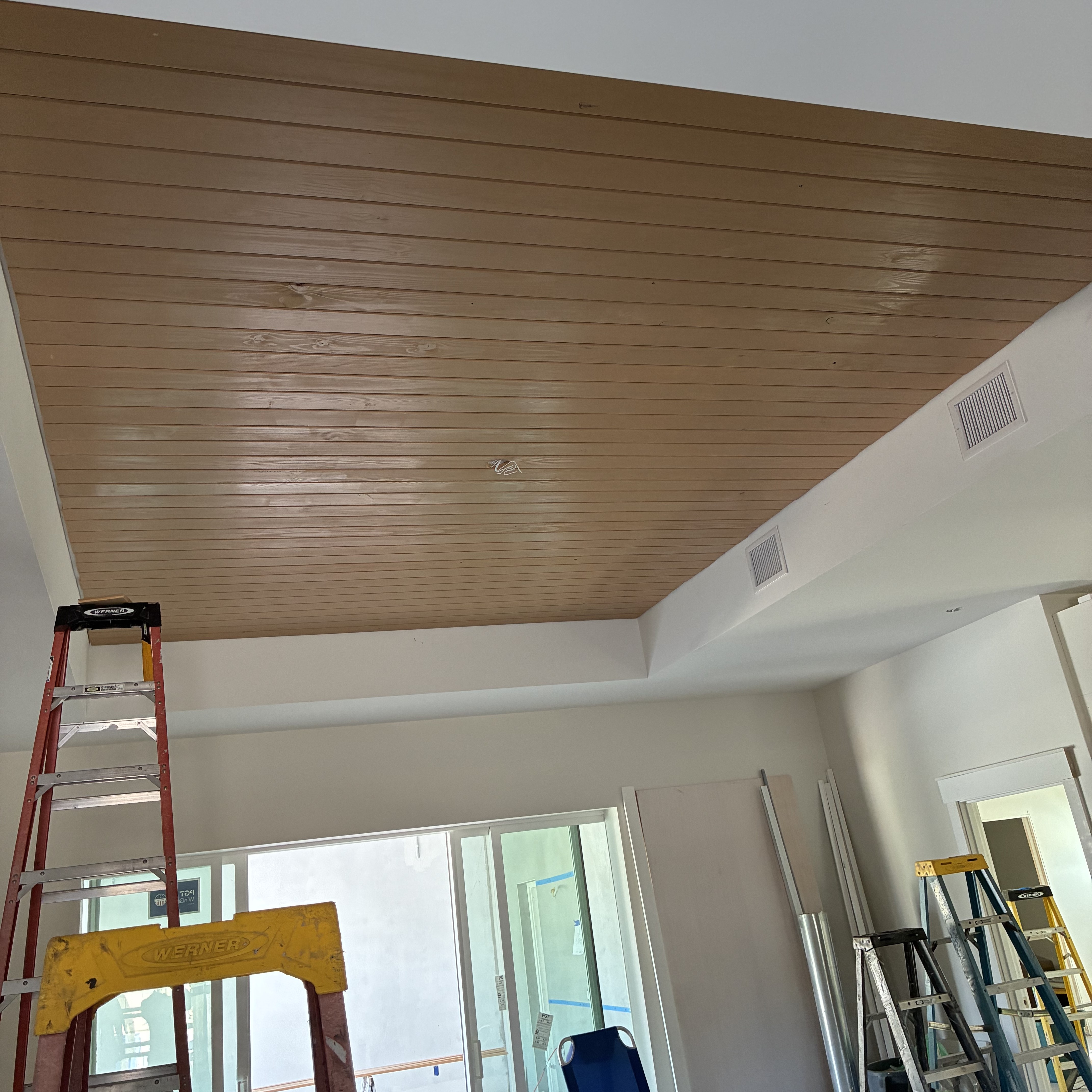 Tongue and groove ceiling